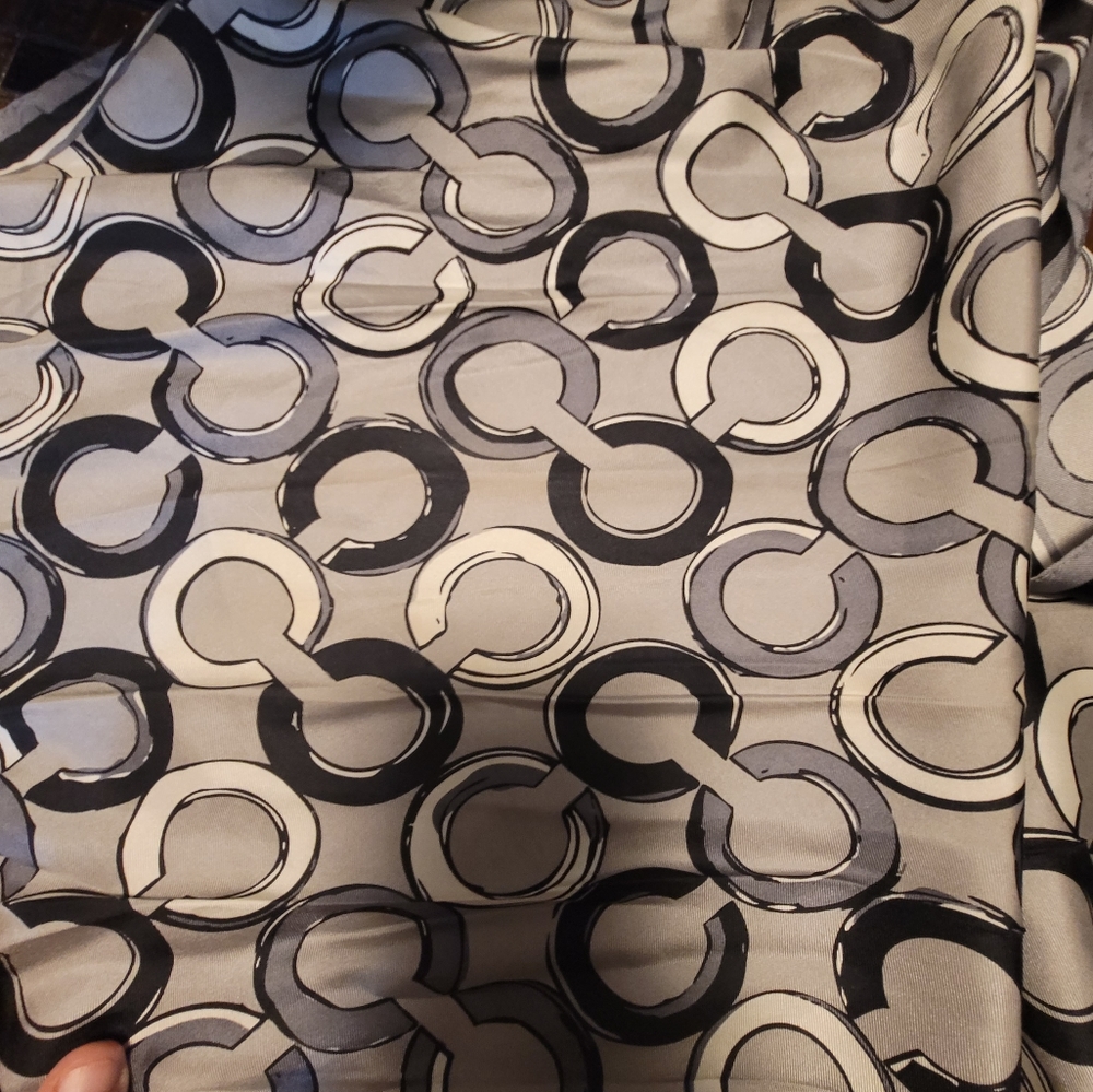 Coach silk scarf - Picture 6 of 8